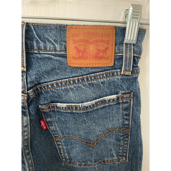 Levi’s Wedgie Straight Jeans Lasting Impression Blue Size 24 - Picture 9 of 16